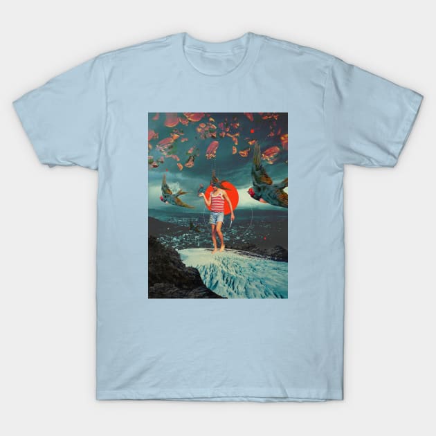 The Boy And The Birds T-Shirt by FrankMoth